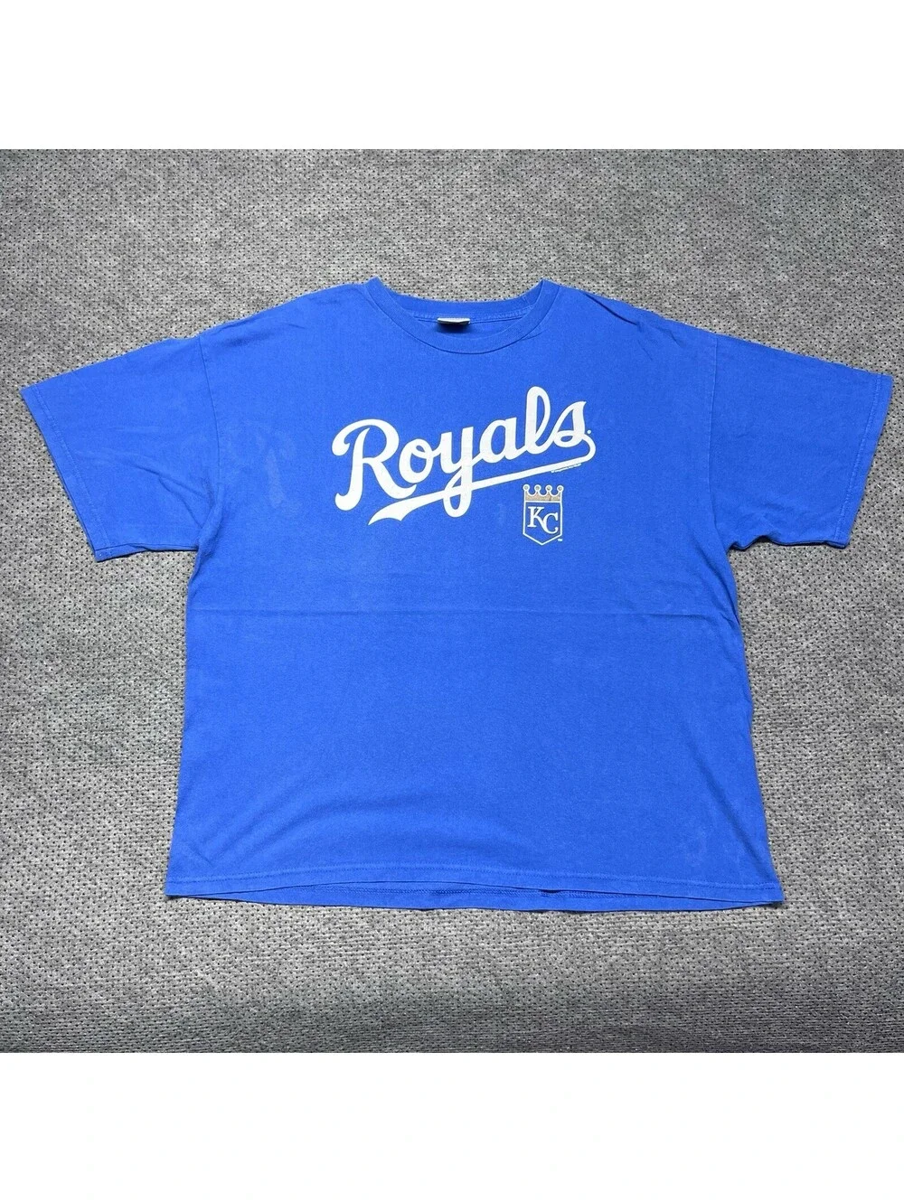 Vintage Kansas City Royals T-Shirt XXL Major League Baseball MENS RARE BLUE